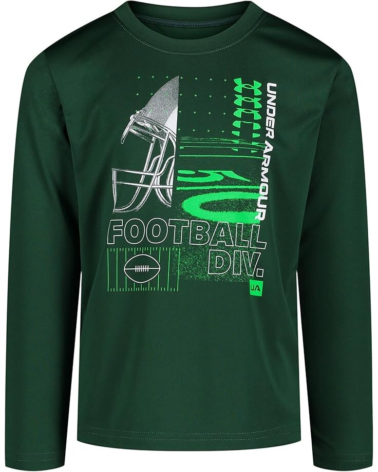 

Лонгслив Under Armour Kids Photo Real Athlete Long Sleeve Tee, цвет Greenwood