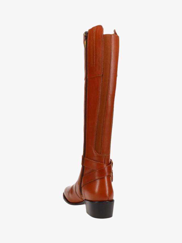 Фиби удлиненные кожаные сапоги экстра тонкой ширины Jones Bootmaker, желто-коричневый — фото 3