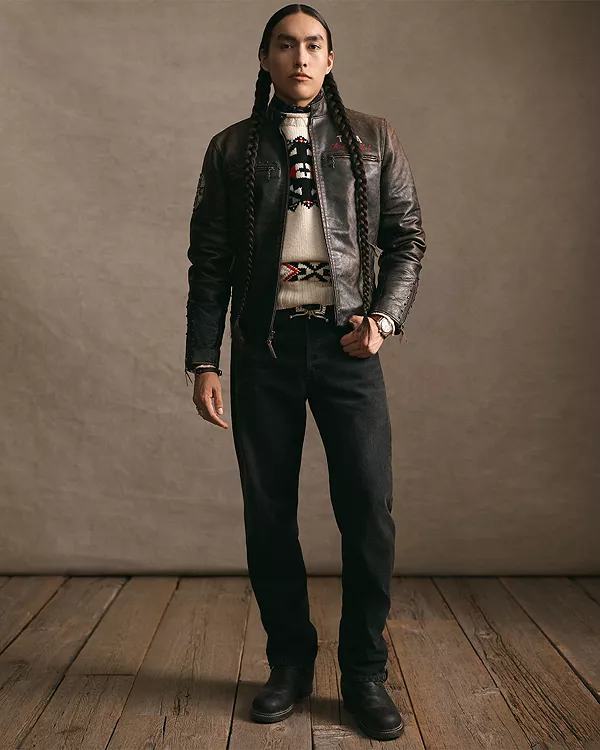 

Кожаная куртка X tópa унисекс Star Winds Polo Ralph Lauren, коричневый