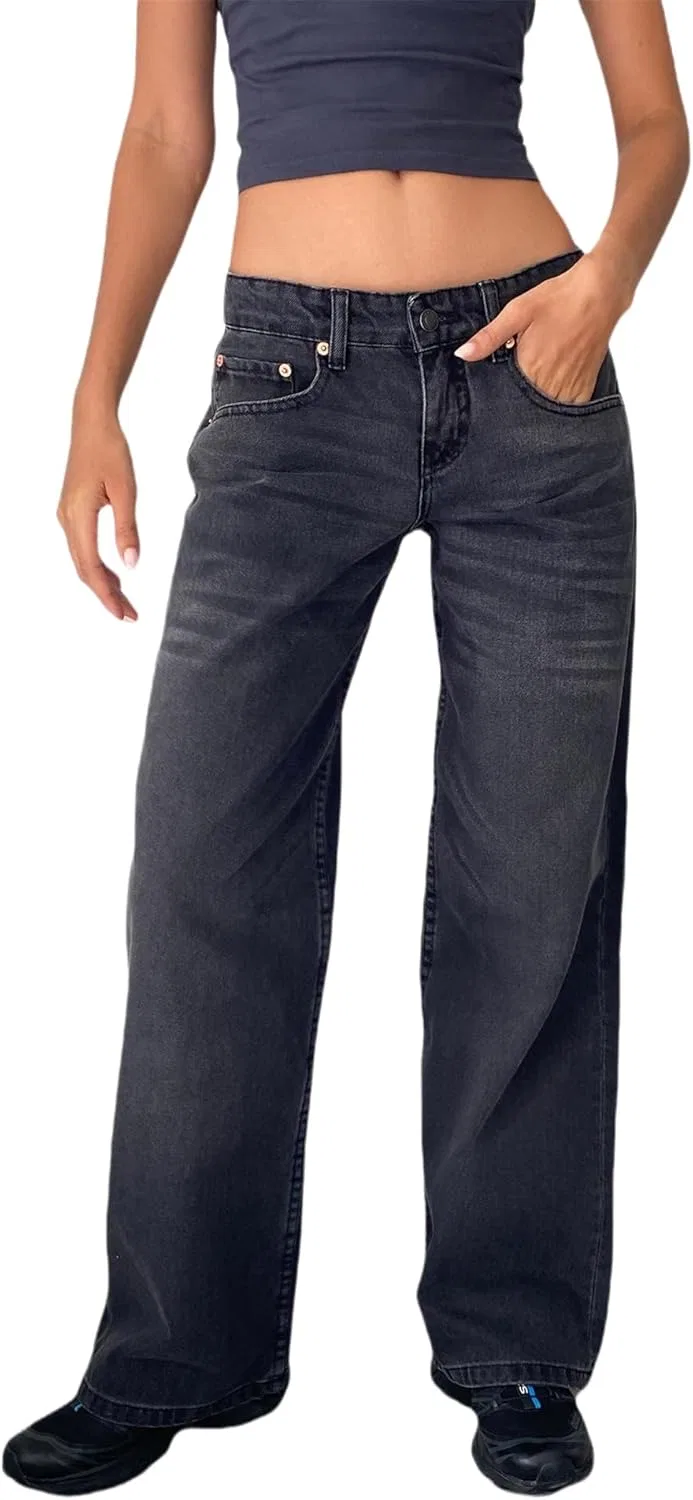 Джинсы прямые широкие Low Rise, 05