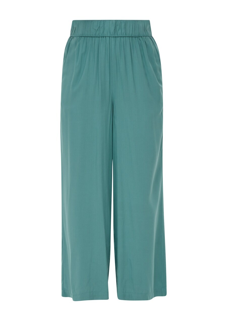

Тканевые брюки s.Oliver Wide leg Pants, цвет petrol