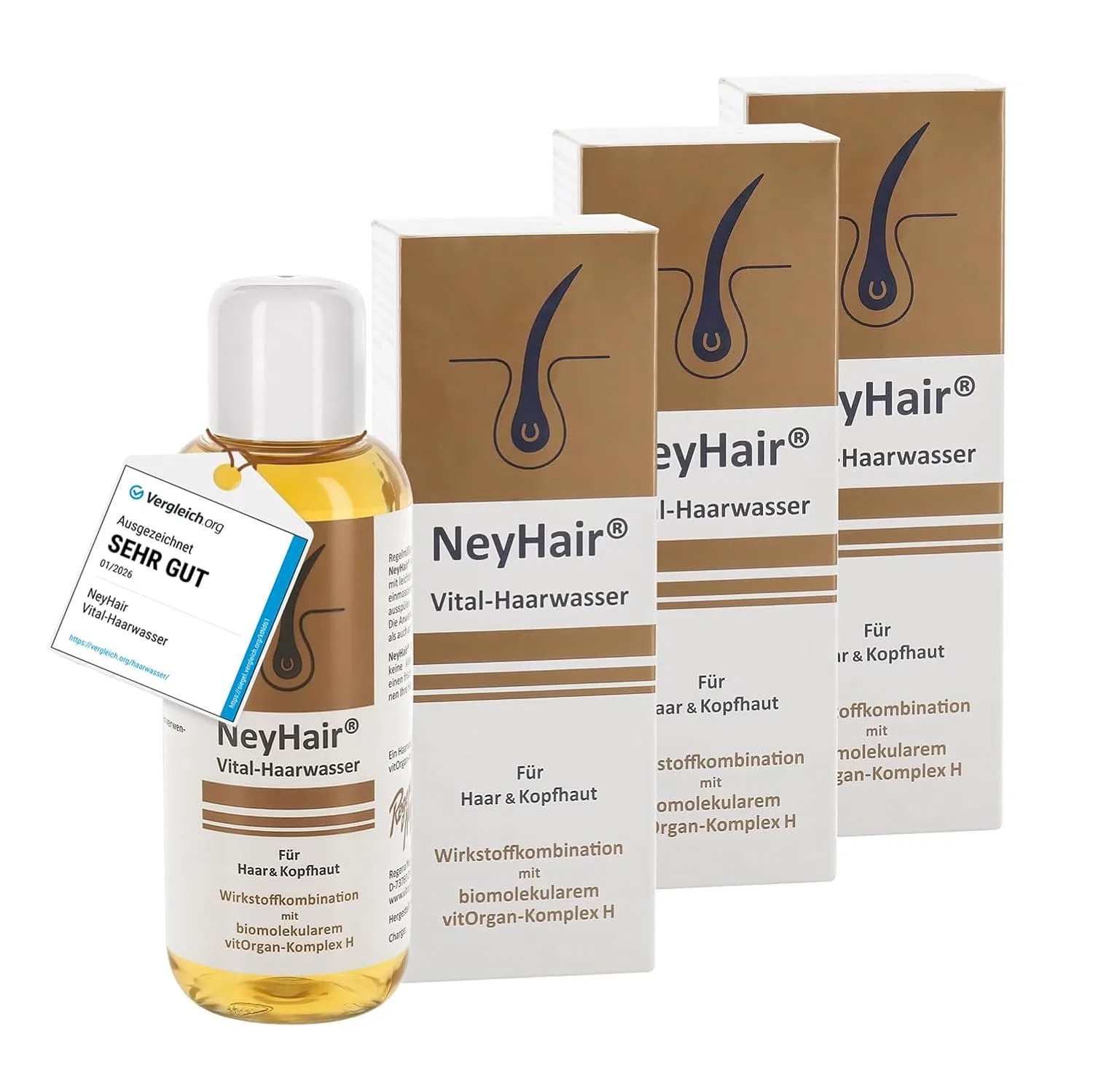Набор из 3 тоников для волос «Vital Hair Tonic» для укрепления и оживления кожи головы Neyhair