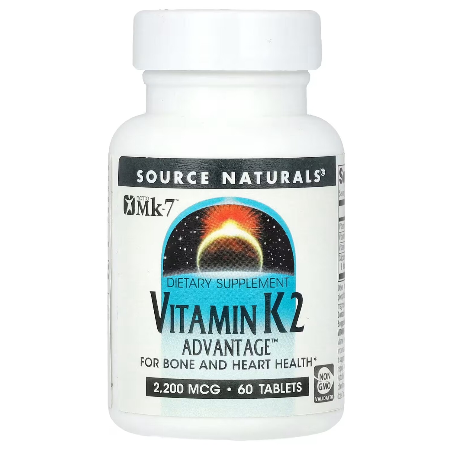 

Source Naturals Витамин К2 2200 мкг 60 таблеток