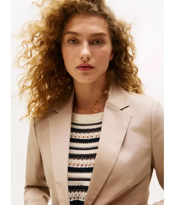 Элегантный жакет slim fit Tommy Hilfiger, бежевый — фото 3