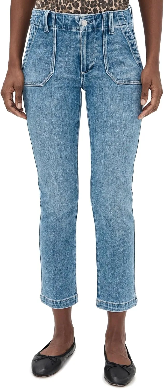 

PAIGE Женские джинсы Mayslie прямые укороченные