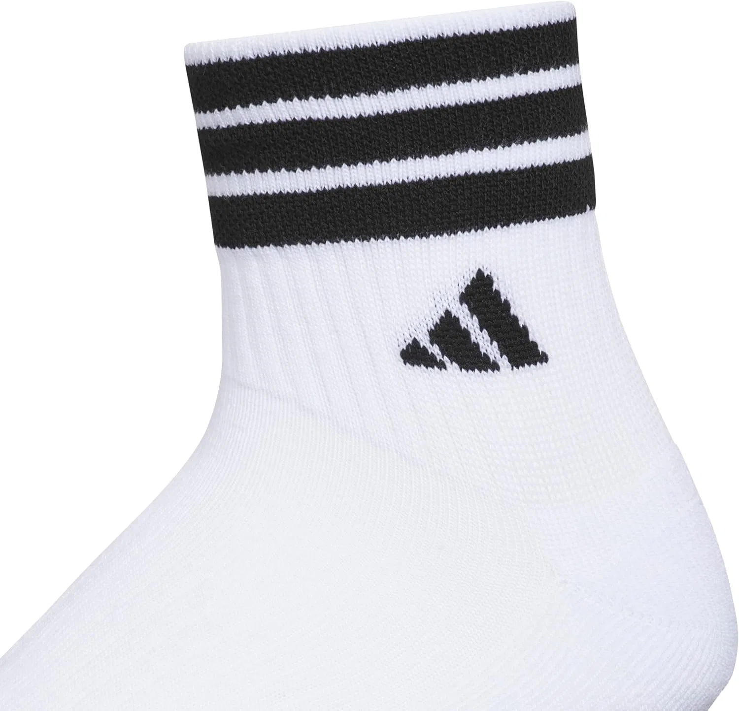 Носки мужские с амортизацией adidas, 3 пары, White/Black/3-stripe/4 — фото 4
