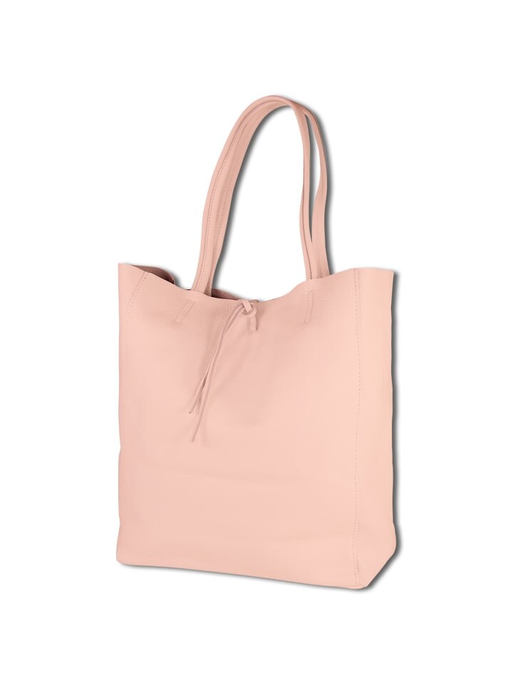

Наплечная сумка Toscanto Shopper, Schultertasche Leder rosa ca. 30cm
