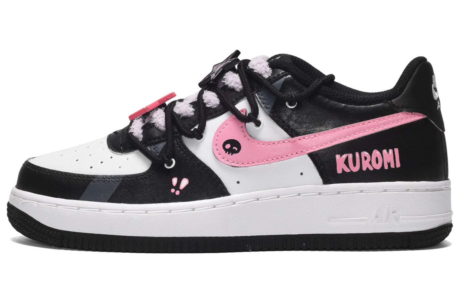 

Кроссовки Nike Air Force 1 Skateboarding Shoes Women's Low-top Black/Purple, фиолетовый