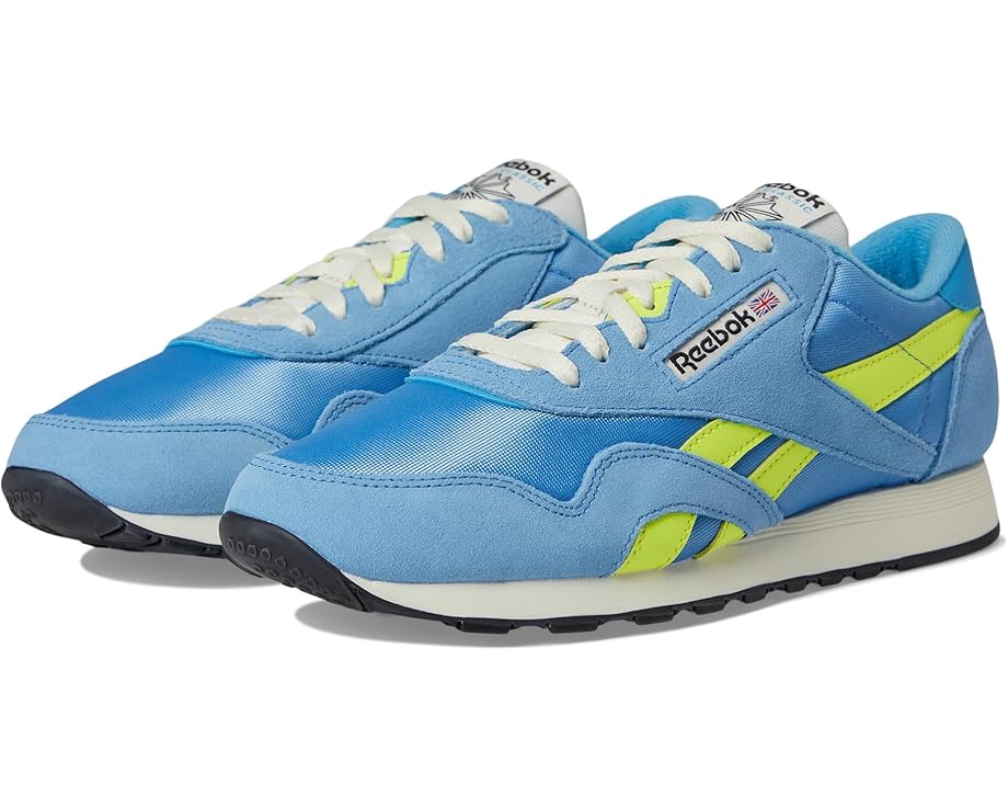 

Кроссовки Reebok Lifestyle Classic Nylon, цвет Essential Blue/Solar Acid Yellow/Chalk