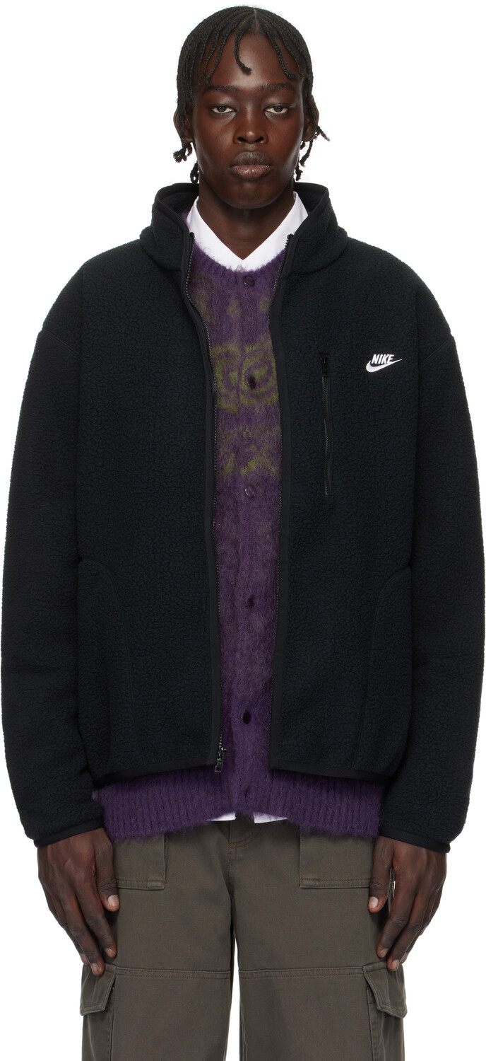 

Черная клубная зимняя куртка Nike