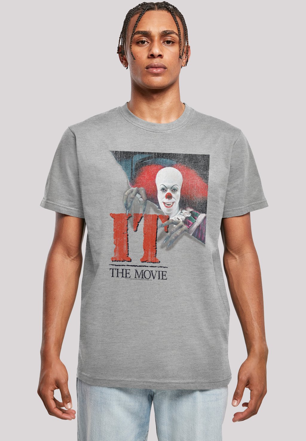 

Футболка с принтом IT DISTRESSED POSTER F4NT4STIC, серый