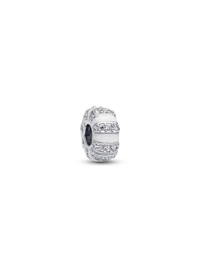 

Шарм Pandora Stones & Enamel Clip Charm, стерлинговое серебро