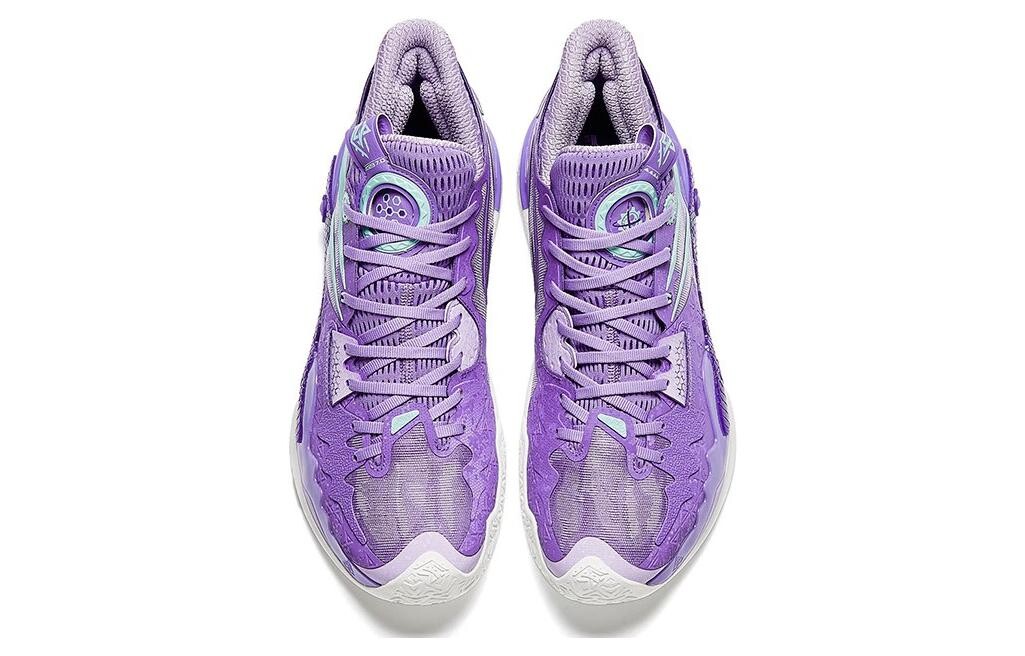 ANTA Frenzy 5 Баскетбольные кроссовки мужские, фиолетовый зеленый — фото 3
