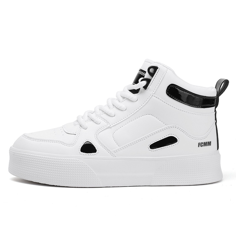 

FCMM Кроссовки для скейтбординга High Top мужские бело-черные, цвет White Black