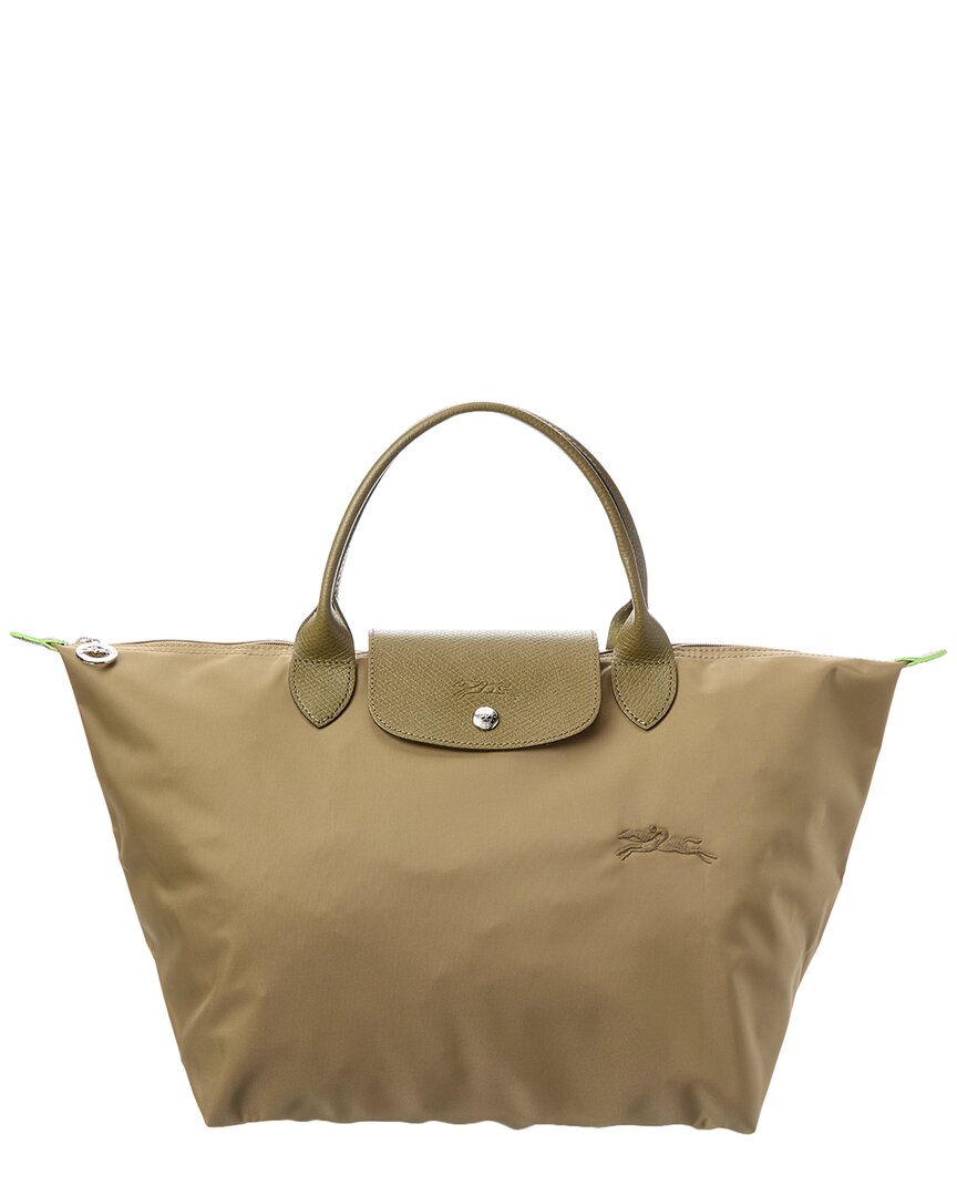 

Longchamp Le Pliage Зеленая средняя холщовая сумка