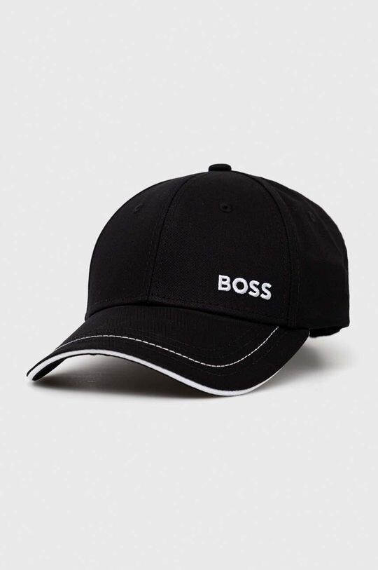 

Хлопковая бейсболка Boss Green, черный