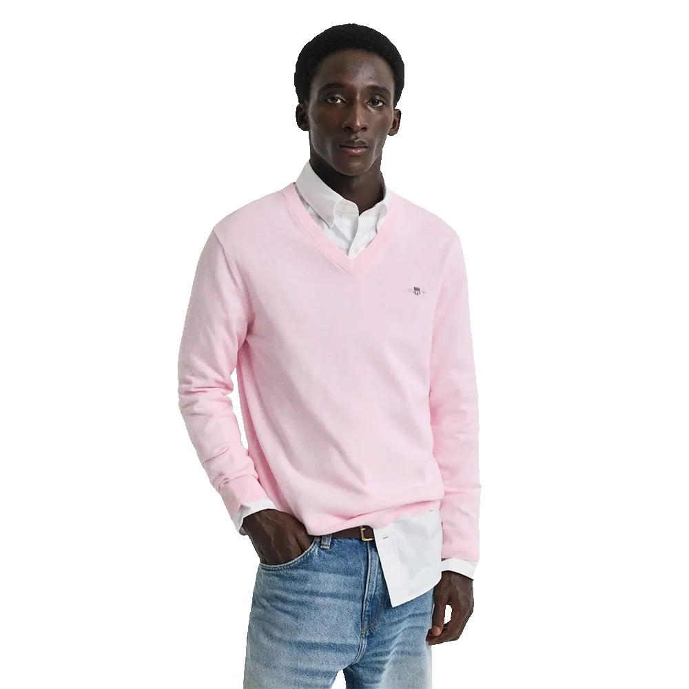 

Свитер Gant 8030562 v neck, розовый