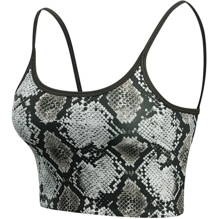 

Женский укороченный топ Jordan Sport с принтом Nike, серо-зеленый