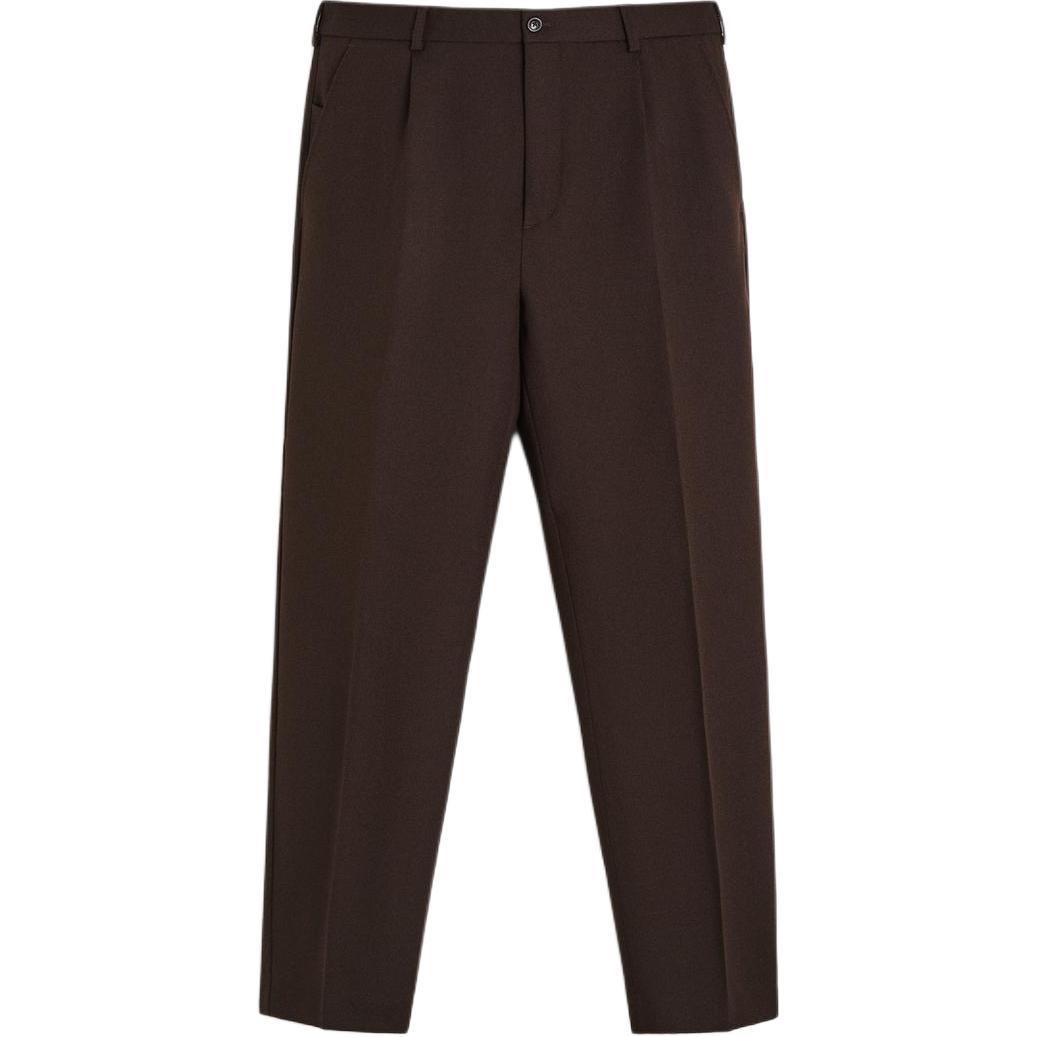 

ZARA Повседневные брюки мужские темно-коричневые