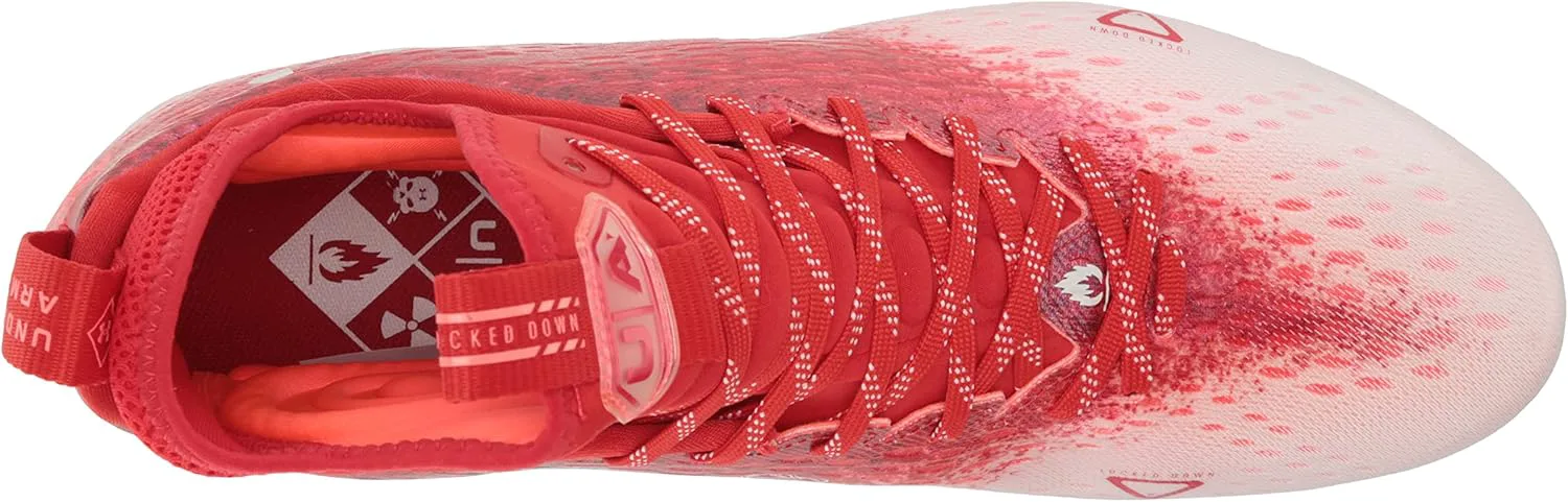 

Футбольные бутсы Under Armour Men's Spotlight Lux Mc 2.0, красно-белый