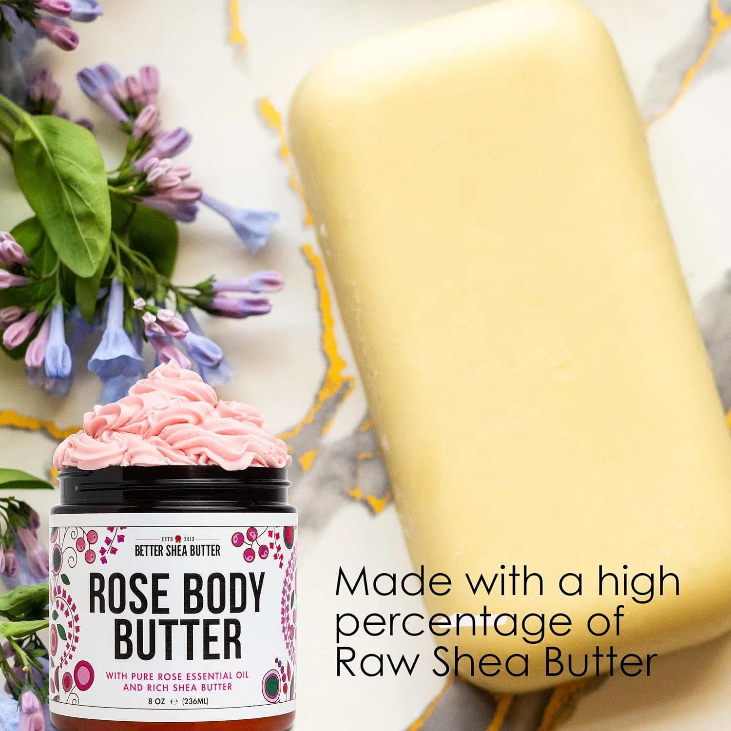 Масло для тела с розой и ши Better Shea Butter, 8 унций — фото 2