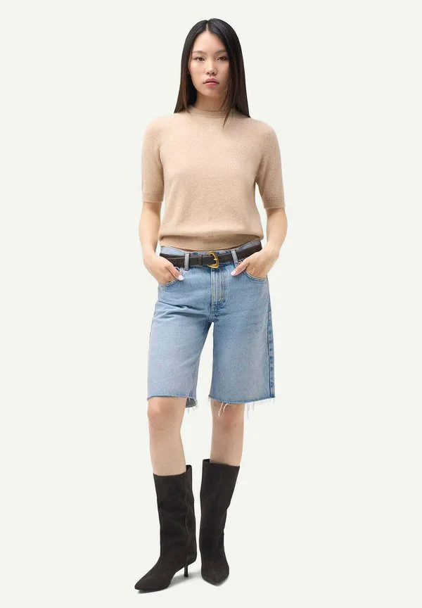 

Базовая футболка с коротким рукавом Gobi Cashmere, Beige, Серый, Базовая футболка с коротким рукавом Gobi Cashmere, Beige