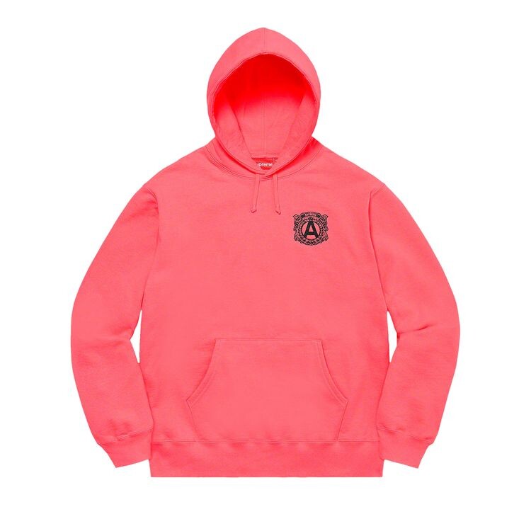 

Толстовка Supreme Anti Hooded Sweatshirt Bright Coral, розовый