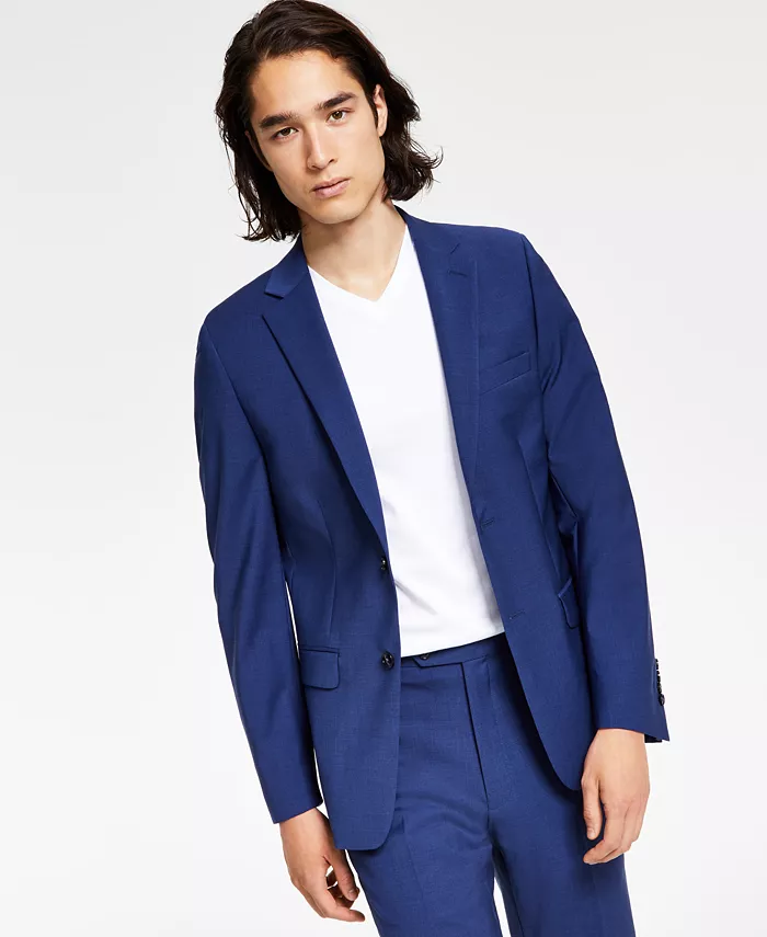 

Мужской приталенный пиджак Infinite Stretch Calvin Klein, синий