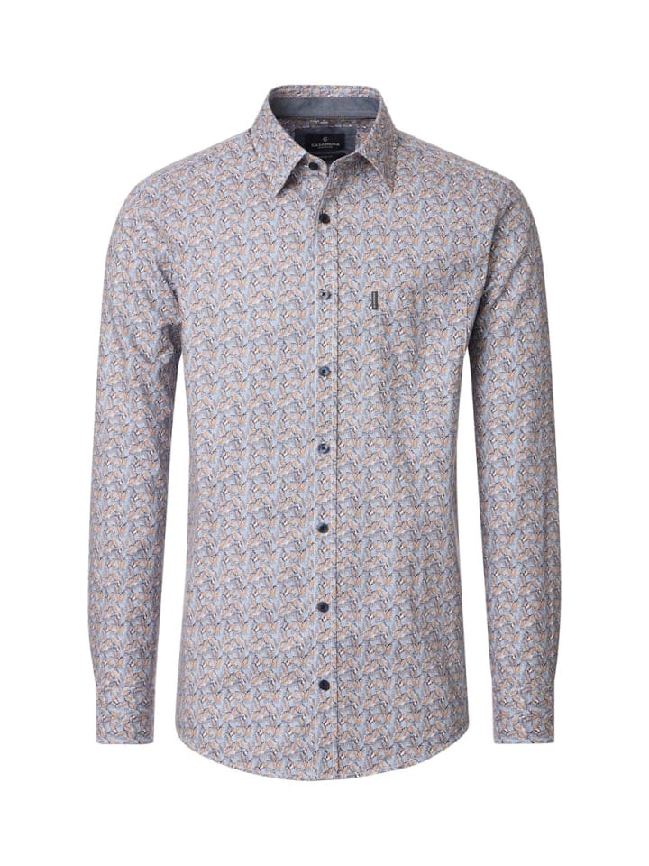 

CASAMODA Повседневная рубашка синего цвета