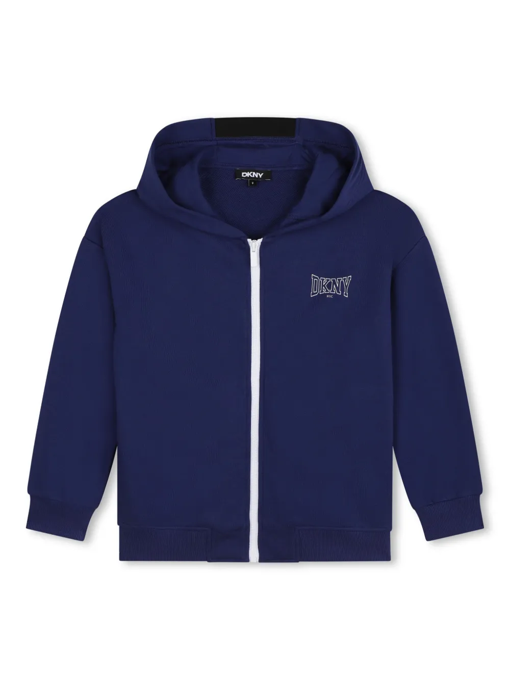 

Худи на молнии с логотипом Dkny Kids, синий