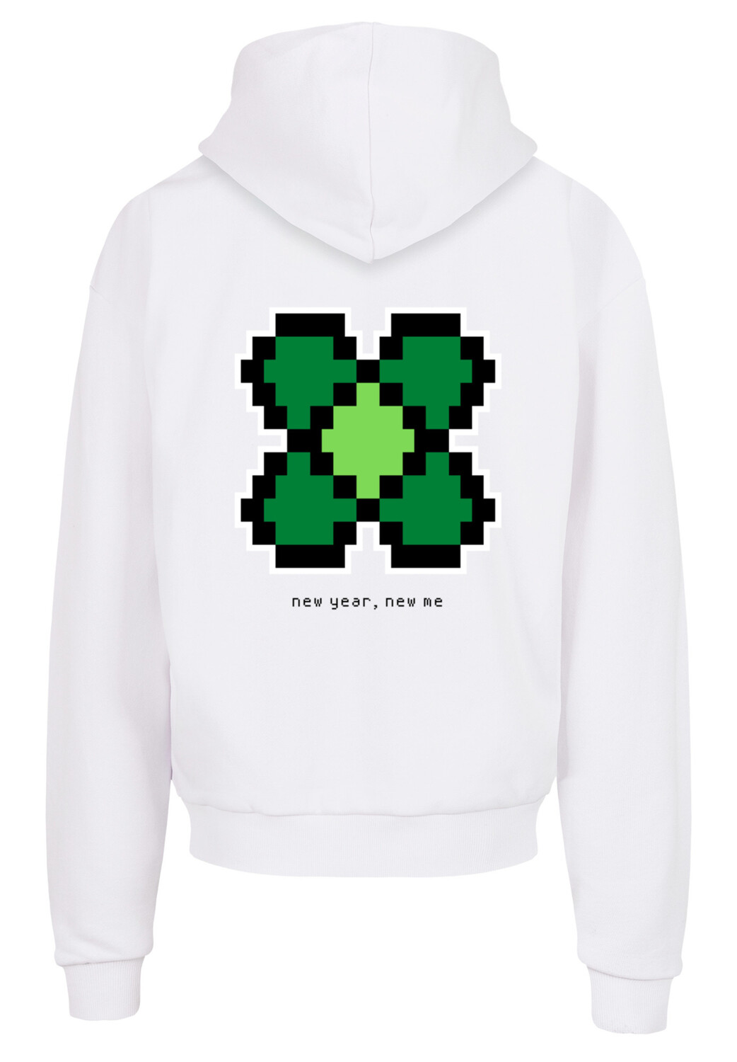 

Пуловер F4NT4STIC Ultra Heavy Hoodie Silvester Happy New Year Pixel, белый