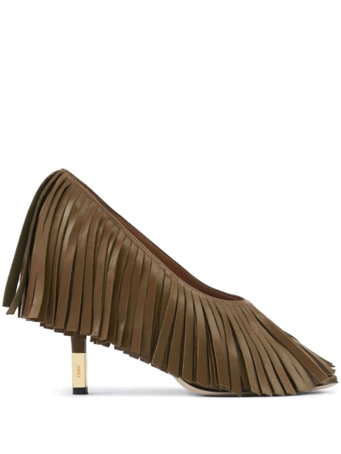 

Chloé туфли Mona 95, зеленый