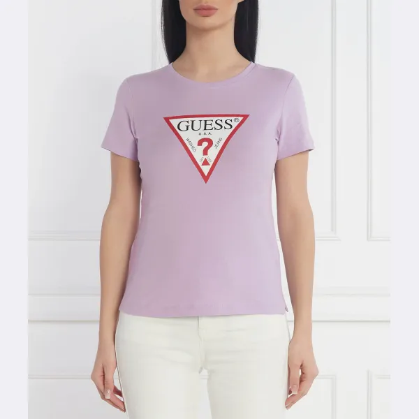 

Футболка стандартного кроя Guess, лавандовый