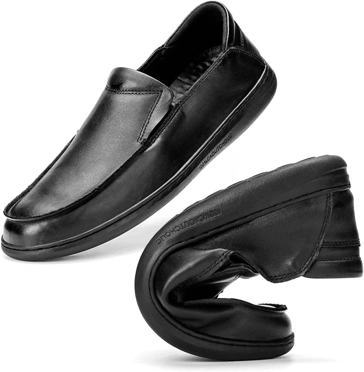 

Мужские лоферы Bitiger, удобные повседневные слипоны, лоферы - дышащие, прочные и противоскользящие, бизнес-обувь для мужчин, черный