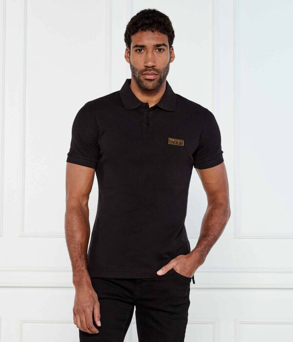 

Рубашка поло Slim fit Versace Jeans Couture, черный