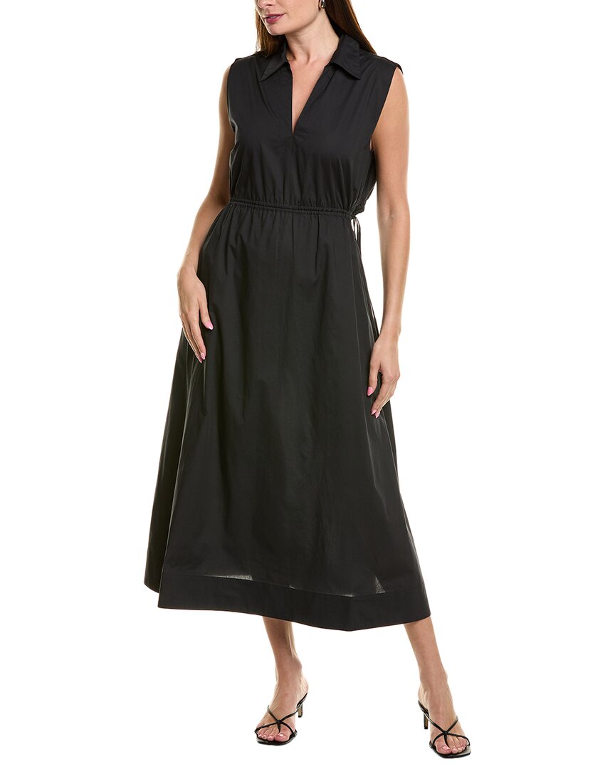 

Rag & bone Платье миди из поплина Joan, черный