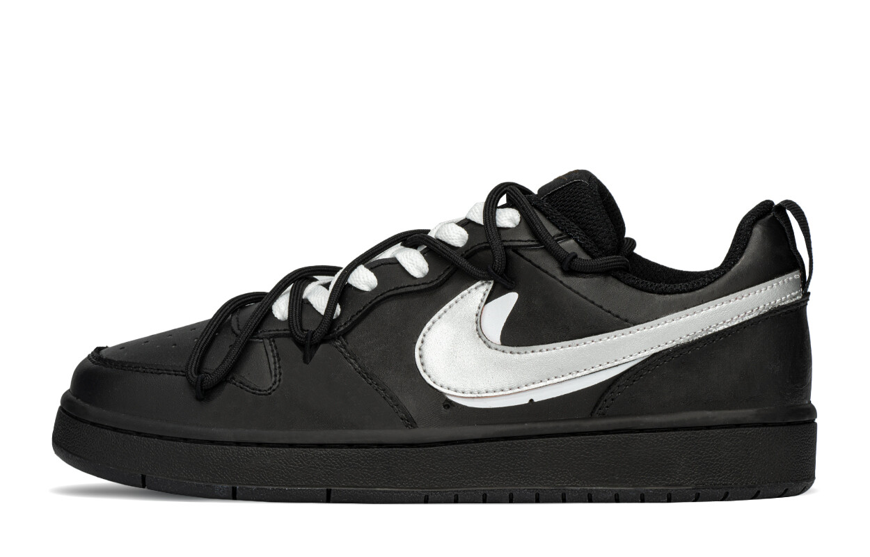 

Обувь для скейтбординга Court Borough для детей, начальная школа Nike, цвет Black/Silver