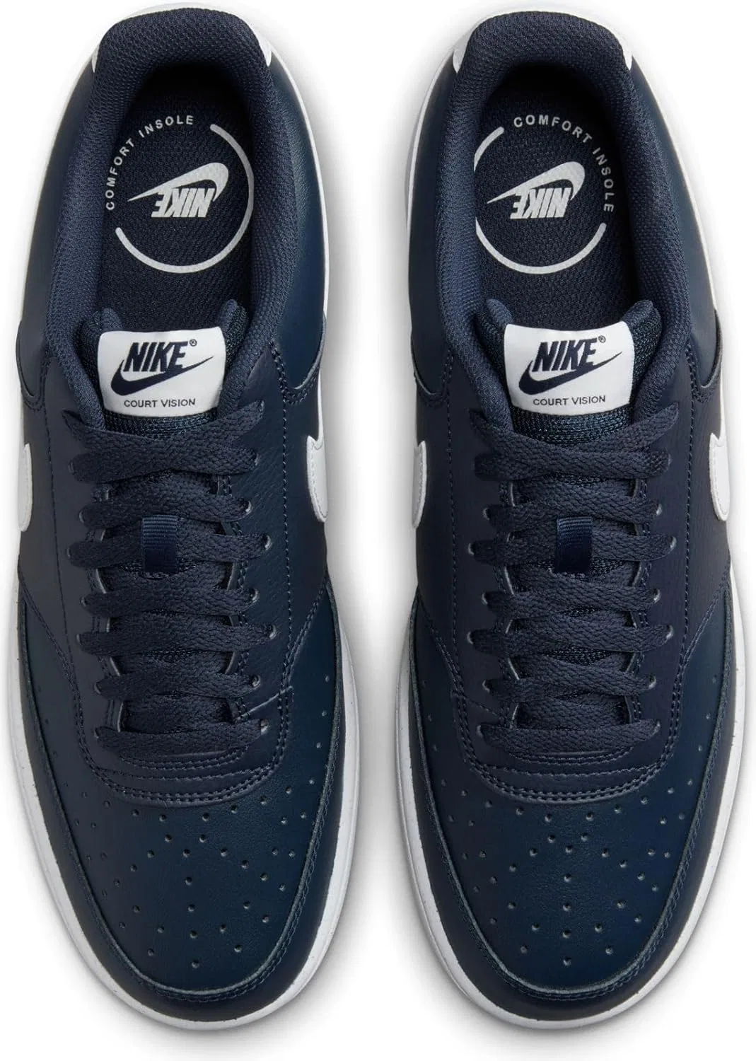 Мужские баскетбольные кроссовки Nike Court Vision Low, Obsidian Summit White Gum Light Brown — фото 4