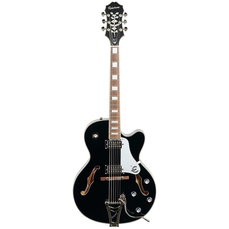 

Электрогитара Epiphone Emperor Swingster Electric Guitar, Black Aged Gloss