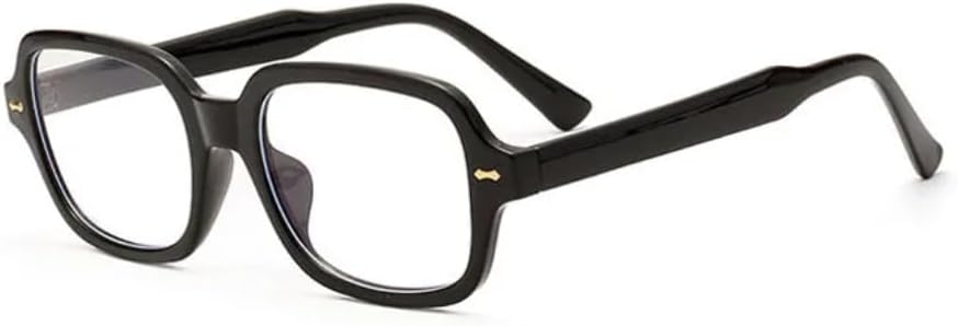 

Женские солнцезащитные очки в стиле ретро, ​​прямоугольные, модный дизайн, прозрачные линзы, очки для мужчин, солнцезащитные очки с защитой от УФ-излучения UV400 UUPTTPL, Black Clear