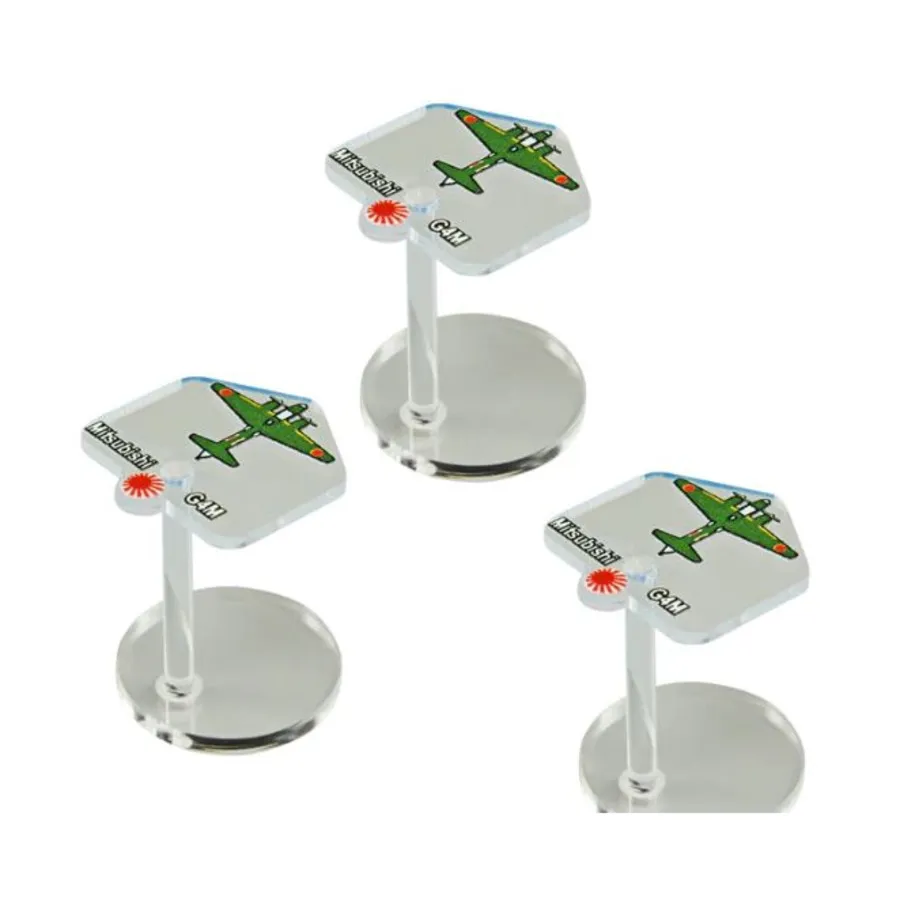 

Японские бомбардировщики Mitsubishi G4M, Token Sets - Axis & Allies (Litko Aerosystems)