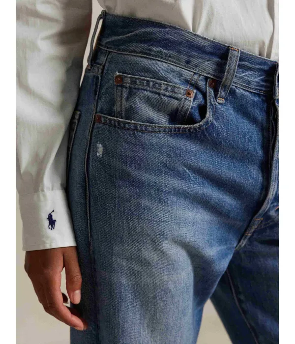 Джинсы relaxed fit Polo Ralph Lauren, синий — фото 4