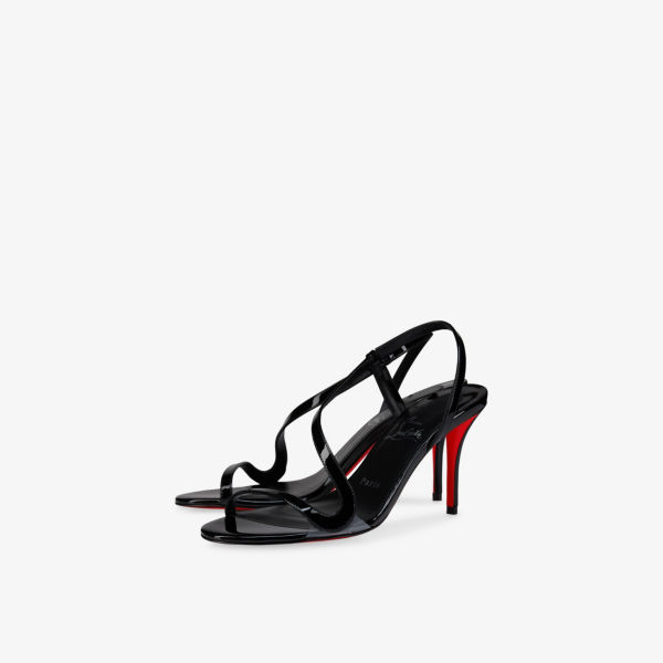 Босоножки Christian Louboutin Rosa z 80 лакированные на каблуке, черный — фото 3
