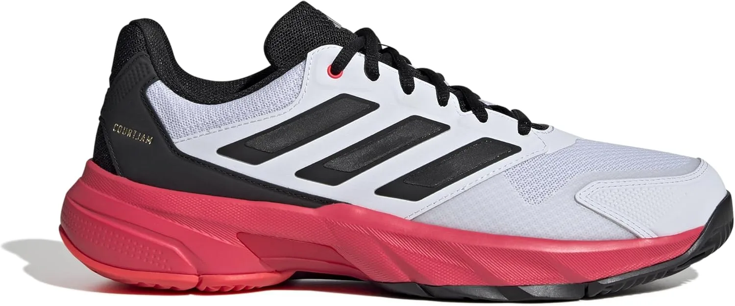 Мужские теннисные кроссовки Courtjam Control 3 adidas, белый — фото 2