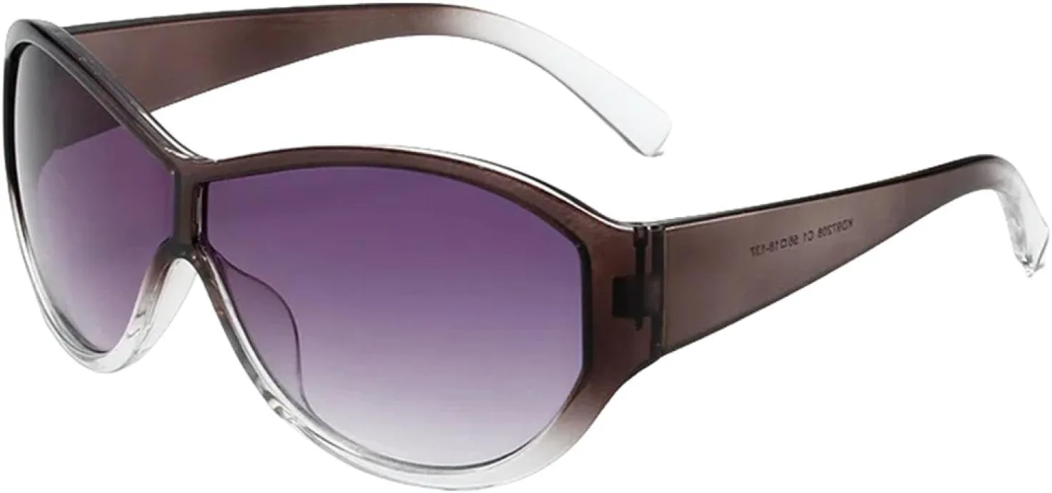 

Большие солнцезащитные очки для женщин и мужчин, роскошные винтажные солнцезащитные очки в стиле панк с защитой от УФ-излучения UV400 TYUVIVO, Gray Clear Gray