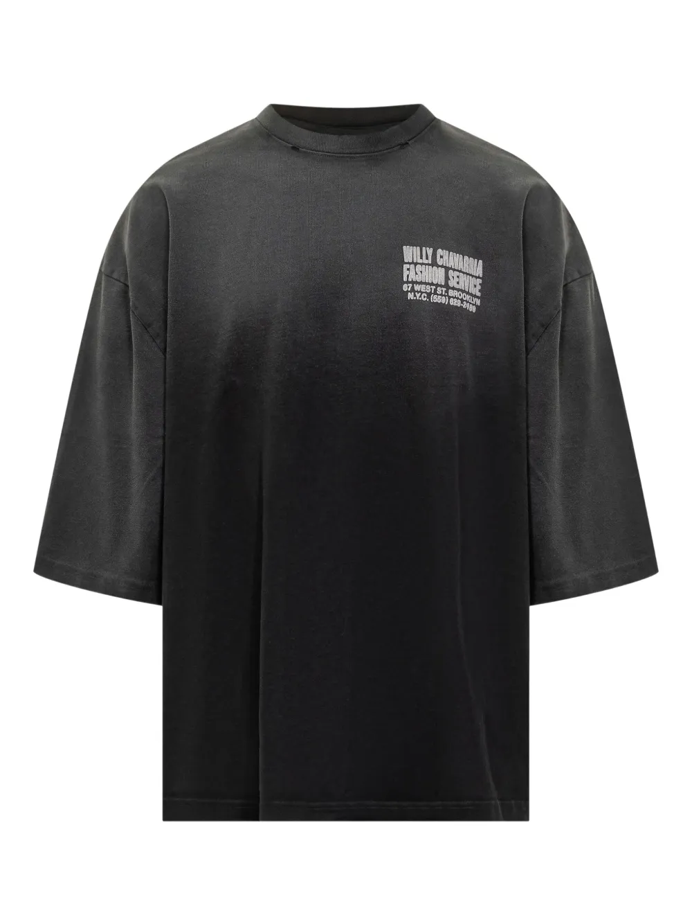 

Футболка с принтом логотипа Willy Chavarria, черный