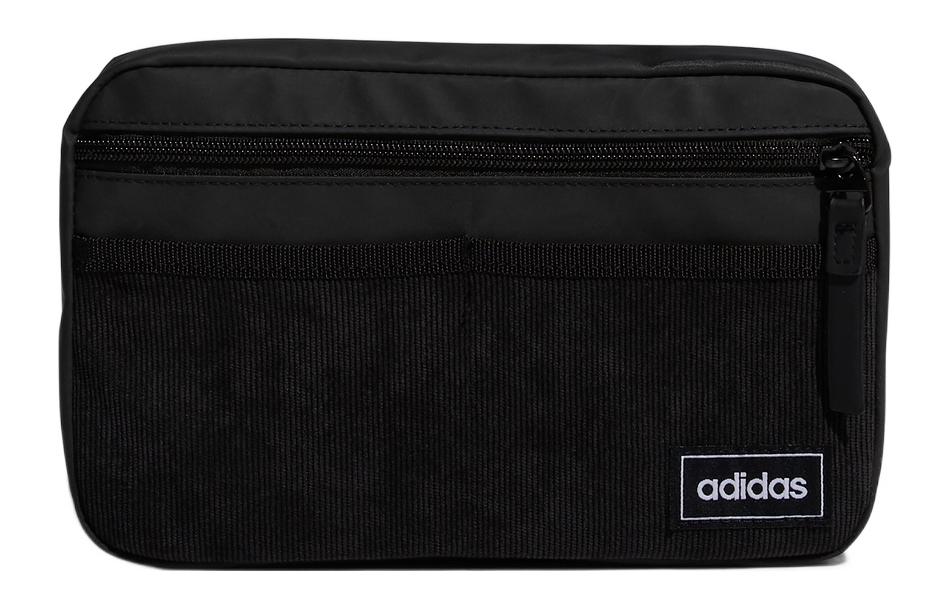 

Adidas Сумка через плечо из полиэстера с вельветом, маленькая, унисекс, черная
