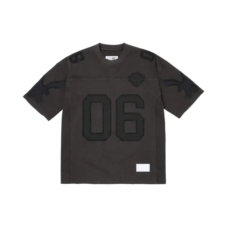Хлопковый трикотаж Supreme x MM6 Maison Margiela, цвет «черный»
