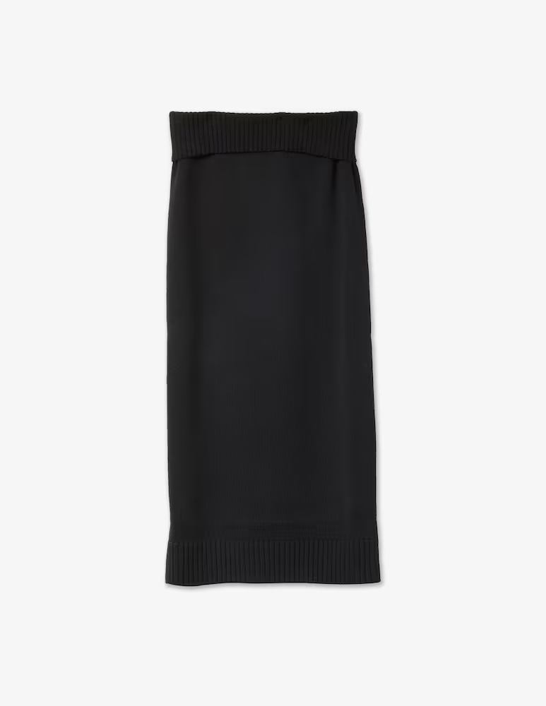 

Юбка миди из мелка Max Mara Leisure, черный