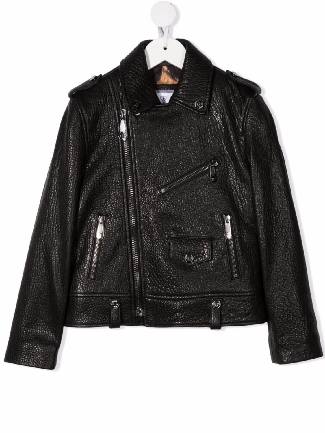 

Philipp Plein байкерская куртка Iconic Plein, черный